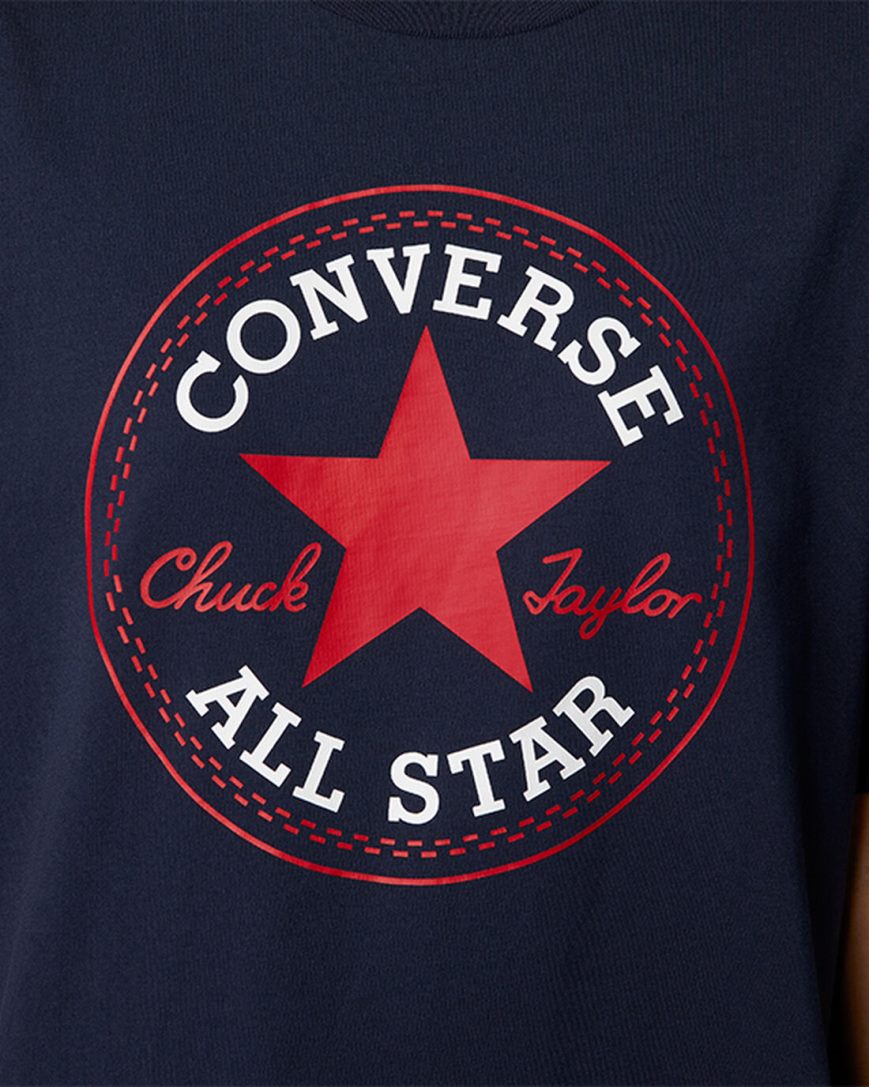 Camiseta Converse Go-To All Star Patch Standard Fit Feminino Obsidiana | PT C039405